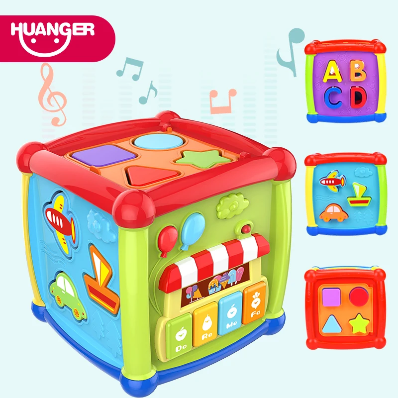 

Early Learning & Educational Toys Kids Color & Shape Sorter Toy Match Cognitive Games For 24 Months Baby Education Sensory Cube