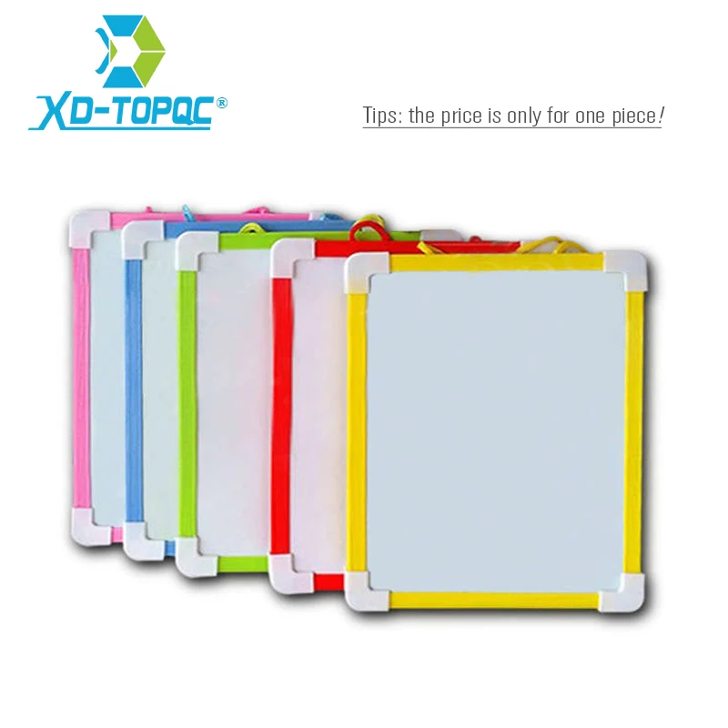 XINDI Magnetic Kids Whiteboard Dry Wipe Board 5 Colors Mini Drawing White boards 20.6*18.5cm Small Hanging Board Free Marker Pen