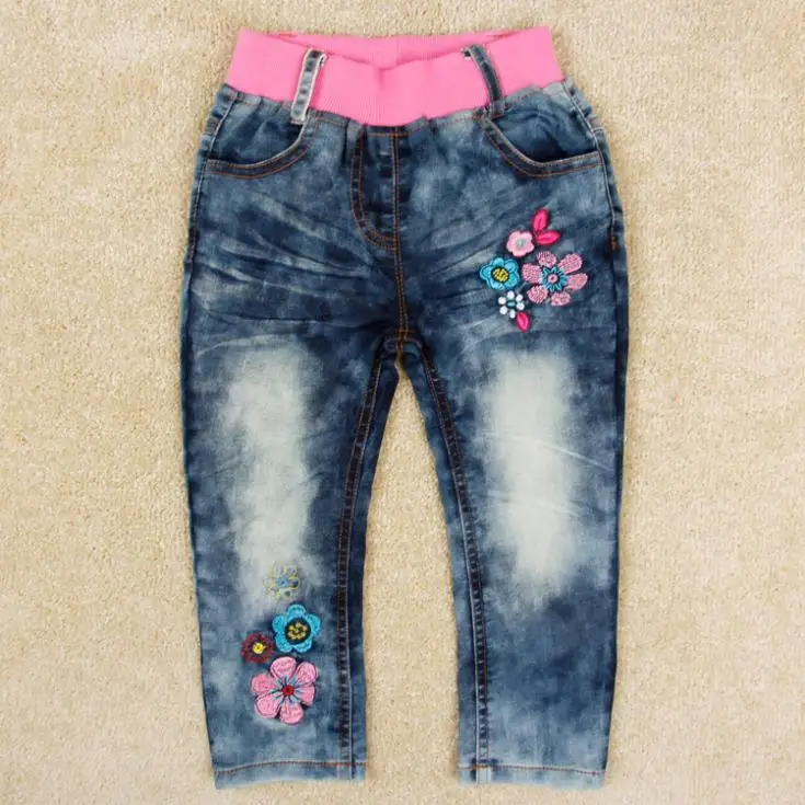 girls embroidered jeans