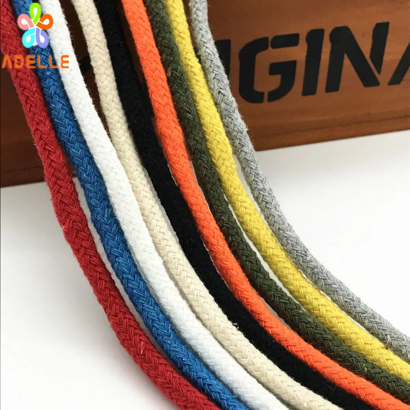 

15 colors 6mm x90m braided cotton rope with strong core cotton sash cord handle pulley bondage string free shipping HOT