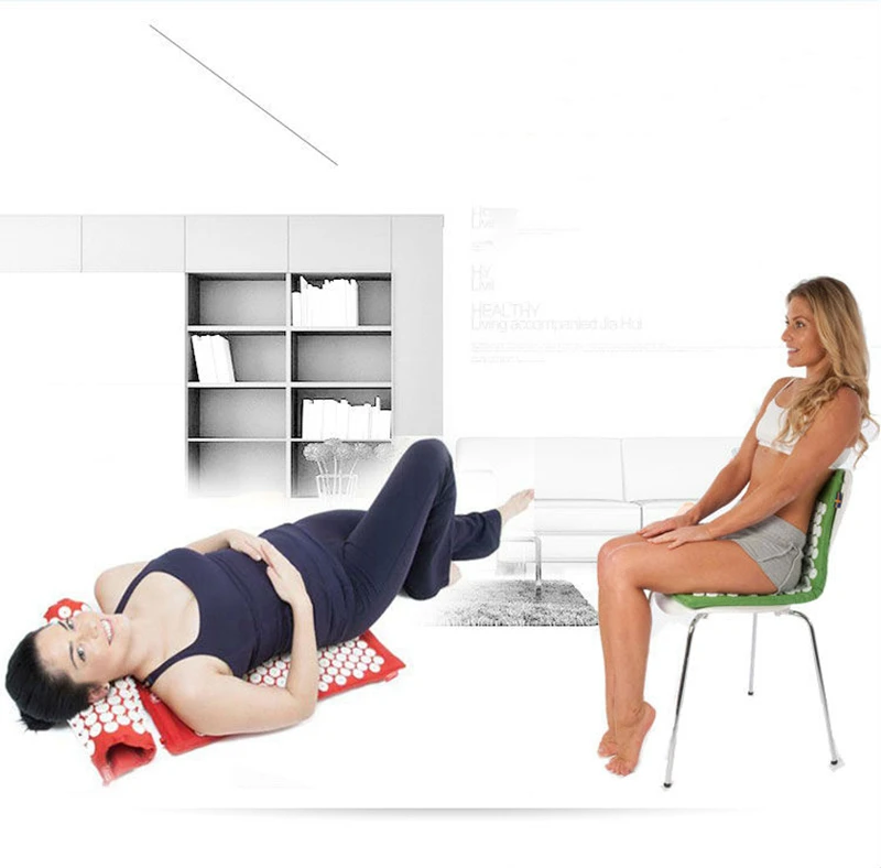 Yoga Mat Massager Pillow Foot Massage Cushion Acupressure Mat Relieve Stress Pain Acupuncture Spike Yoga Mat pin padyoga mat (7)