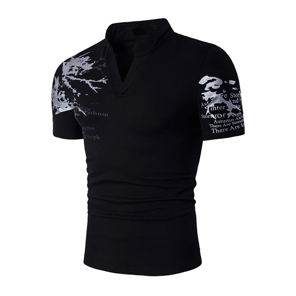 

New Designer 2018 Fashion Brand Male Polo Shirt Printing Short-Sleeve Slim Fit Shirt Men Polo Shirts Casual Polo Homme