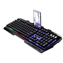 Плавающие кнопки механический ручной дизайн Clavier Gamer USB Проводная игровая механическая клавиатура и мышь набор водонепроницаемый светящийся