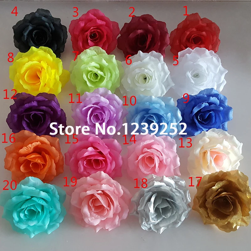 10pcs Big Artificial Rose Silk Flower Heads For Home Wedding Diy Flower