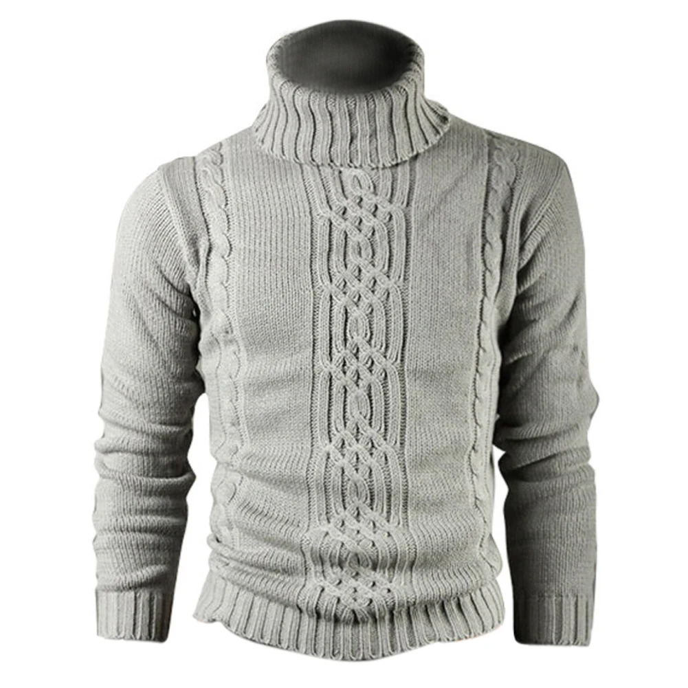 Палевая с принтом из натуральной шерсти хлопковый мужской свитер шерстяной пуловер - Цвет: LIGHT GRAY