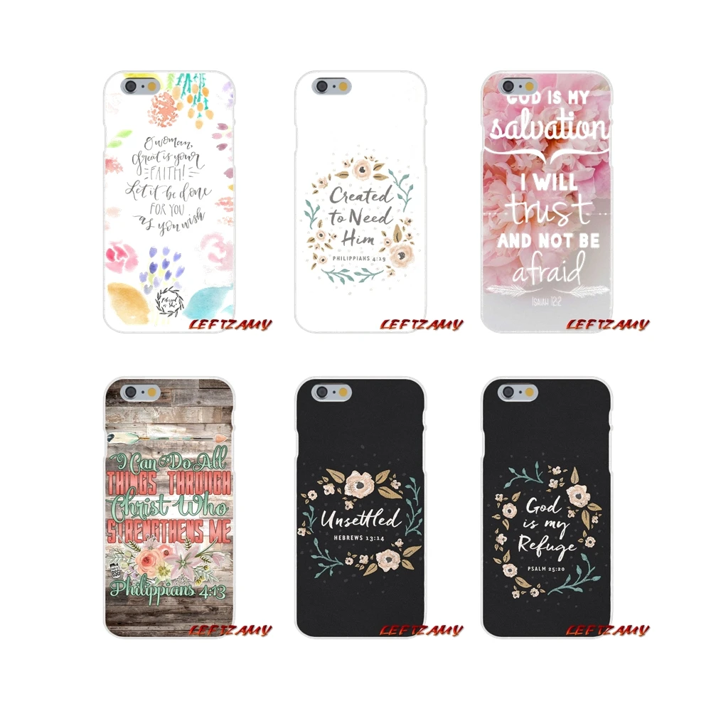 

For Huawei P Smart Plus Mate Honor 7A 7C 8C 8X 9 P10 P20 Lite Pro Transparent TPU Cases Cover Bible verse Jesus Christ Christian