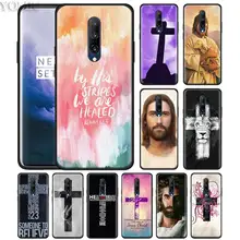 Jesus Christ Christian Cross Phone Case for Oneplus 7 7Pro 6 6T Oneplus 7 Pro 6T Black Silicone Soft Case Cover