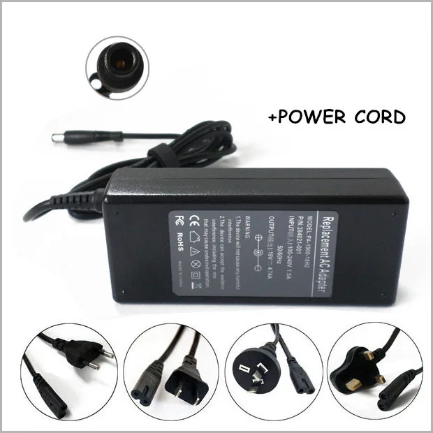 

90W 19V 4.74A AC Adapter Laptop Battery Charger For HP Omni 100-5050 619752-001 644240-001 384021-001 609940-001