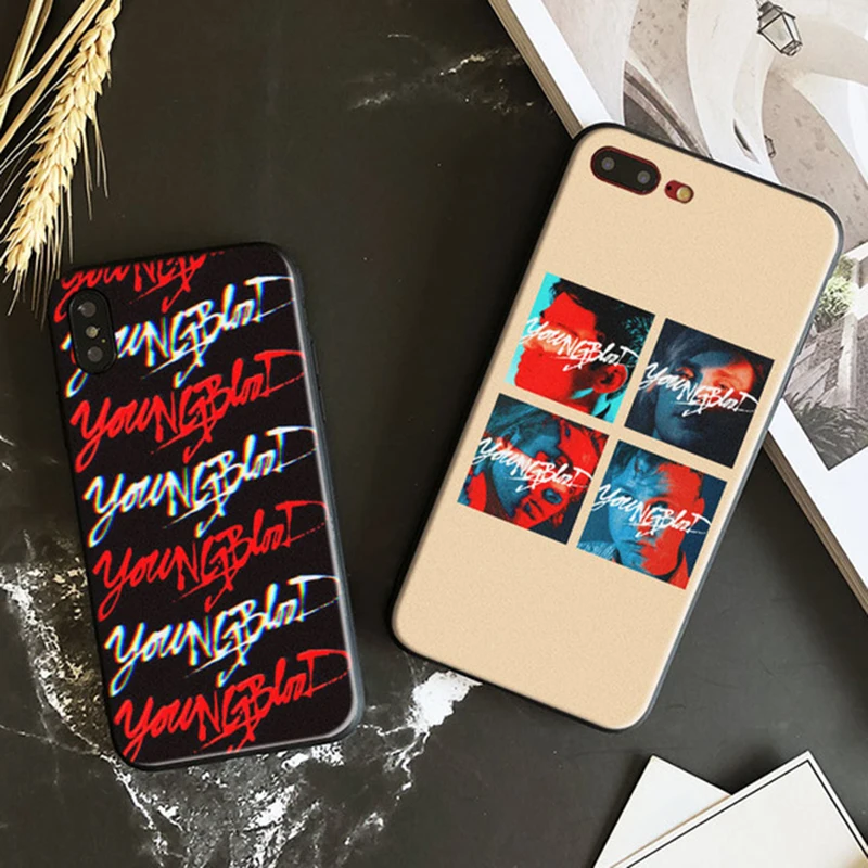 5 seconds of summer youngblood 5SOS TPU Мягкий силиконовый чехол для телефона, чехол для iPhone 5 5S Se 6 6s 7 8 Plus X XR XS MAX