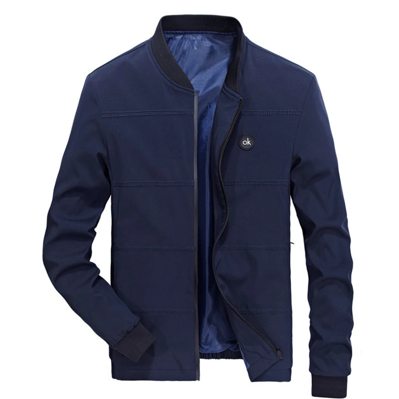 Spring Autumn Men's Casual Jackets Fashion Casual Stand