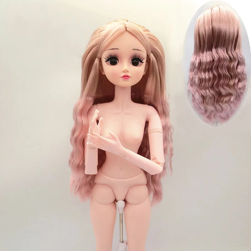 Куклы BJD 1/3 обнаженные куклы 60 см/22 дюйма 17 шарниров макияж парики обувь ручной