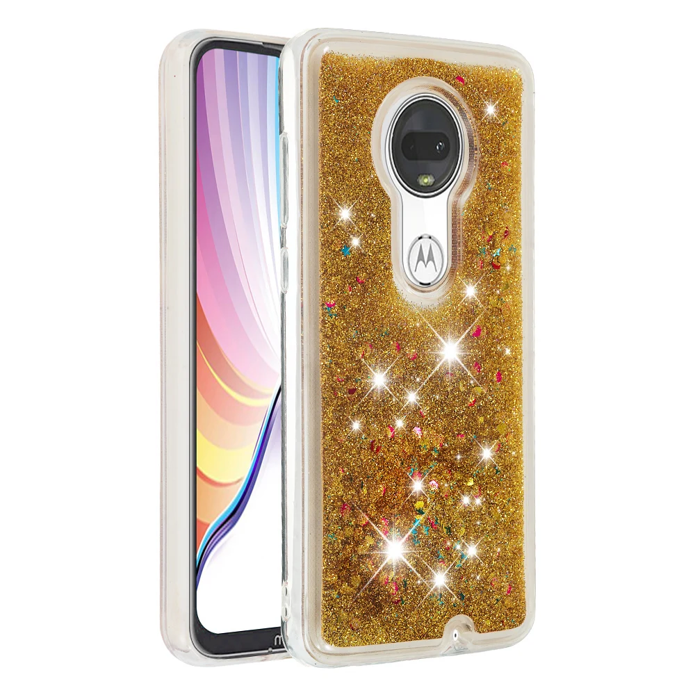 XCZJ Блестящий песок чехол для телефона Moto G7 плюс Мягкие силиконовые чехлы Сумки