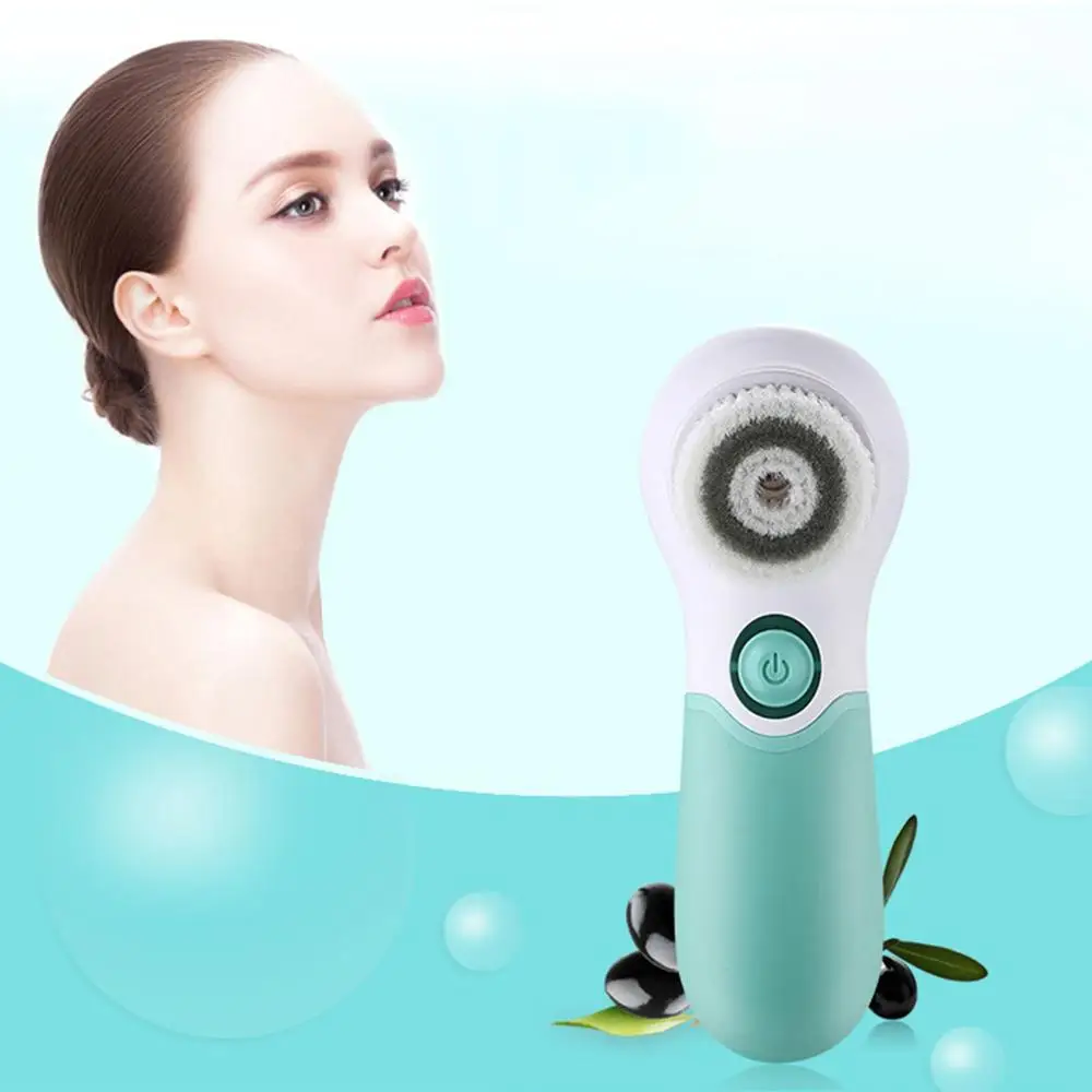 

Portable Waterproof Facial Cleansing Brush Soft Face Skin Care Scrubber Deep Clean 360-Degree Rotation