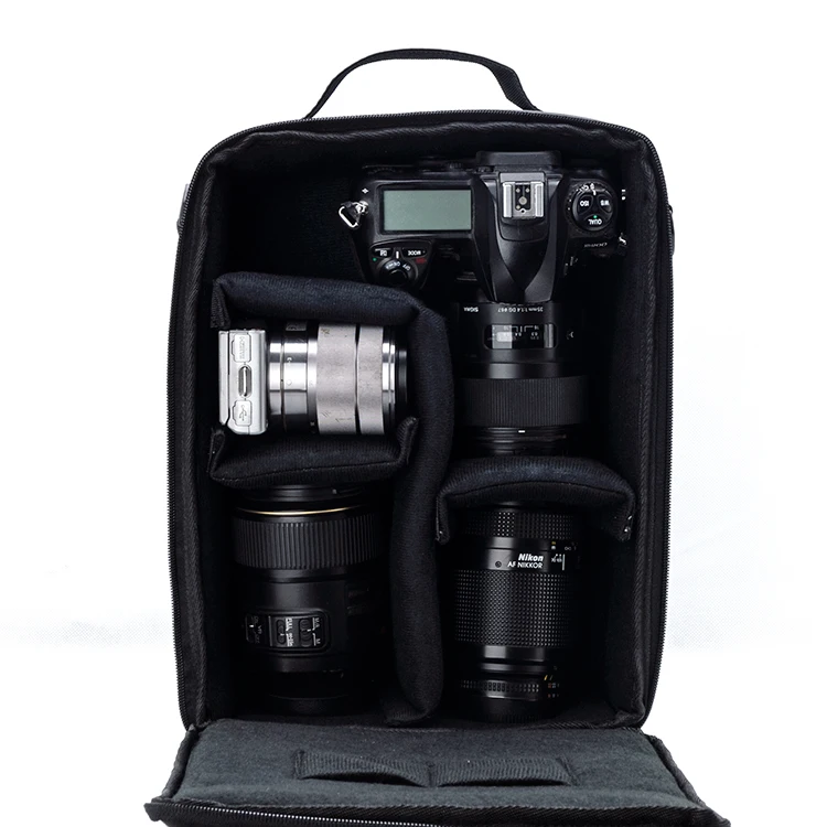 Roadfisher защита для фотографии камера сумка для переноски вставка перегородки чехол разделители подходят 2 DSLR 3 объектив Canon Nikon sony Pentax SLR