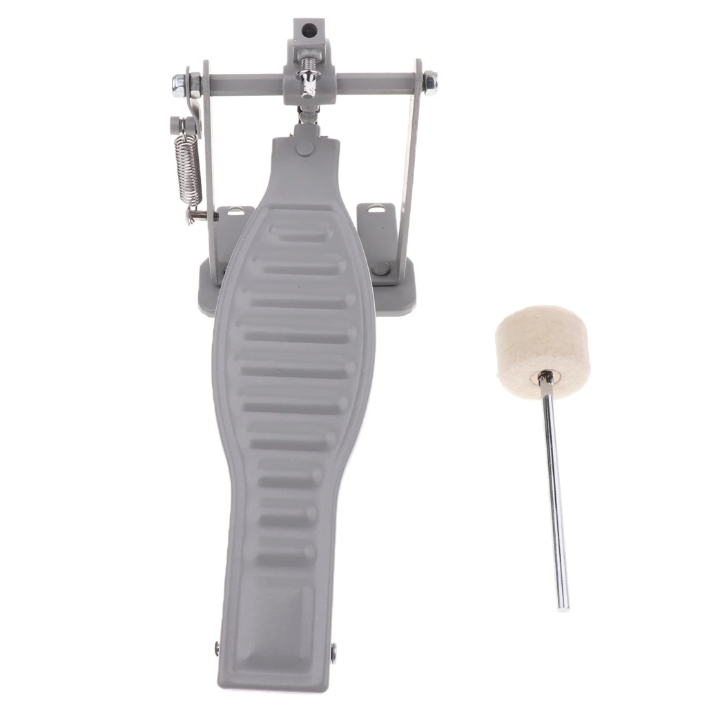 Single Foot Pedal with Drum Wool Beater Single Chain Drive Percussion Instruments Replacement for Drum Lovers 
