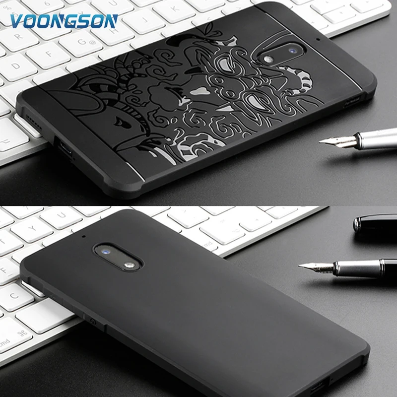 

Luxury phone case For Nokia 6 2017 High quality silicone hard Protective back cover cases for nokia6 phone shell housing