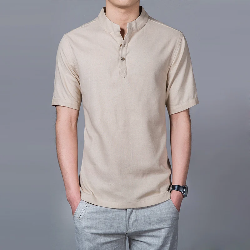 2022 Summer Chinese Style Men Linen 