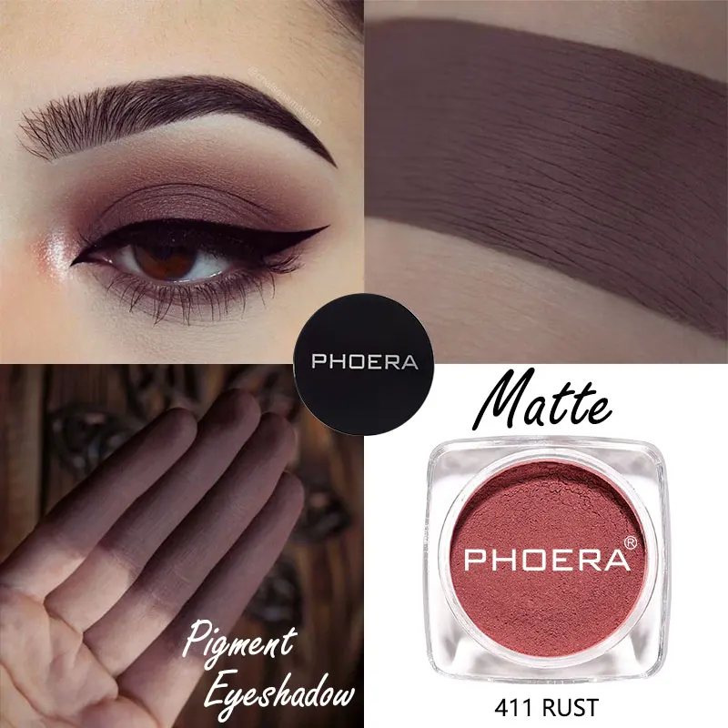 PHOERA Новые матовые тени для век Pallete 12 цветов натуральные бархатистые гладкие водонепроницаемые тени для век Косметическая Палетка Косметика TSLM2 - Цвет: 11