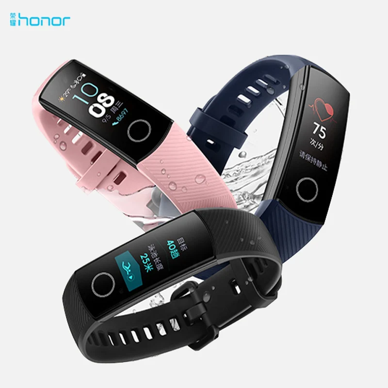 HUAWEI Honor band 4 водонепроницаемый AMOLED сенсорный экран PhoneCall сообщения спорт Android