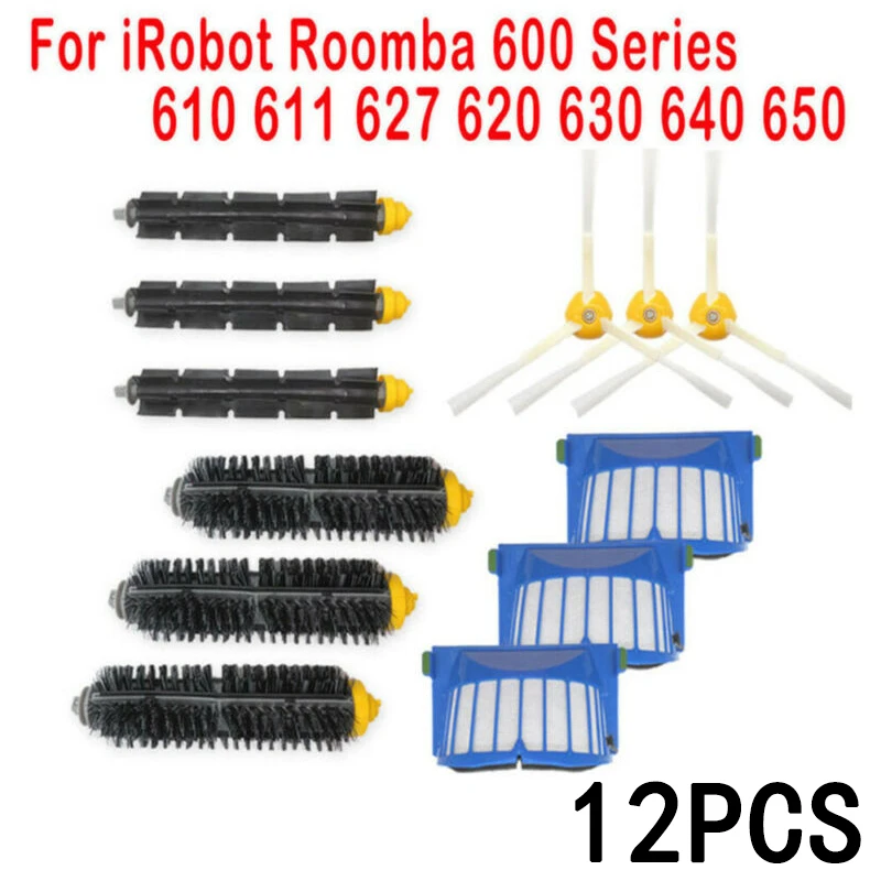 Для IRobot Roomba 600 серии 620 630 650 сменная Щетка Фильтр набор аксессуаров