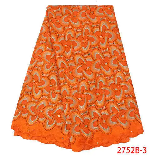 African Lace Fabric Latest Nigerian Swiss Lace Fabric High Quality Cotton Swiss Voile Laces Switzerland For Women XY2752B-1 - Цвет: picture 3