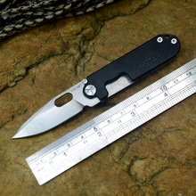 YSTART 440C Лезвие Мини-нож Флиппер карманный нож Титан+ G10 Ручка Открытый походный Нож EDC инструмент для брелока складной нож