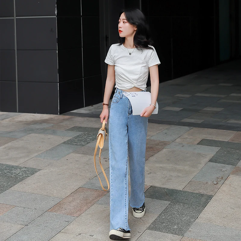GUUZYUVIZ джинсы с высокой талией женские плюс размер свободные Pantalon Jean Femme синие джинсы для женщин в стиле бойфренд джинсовые брюки женские