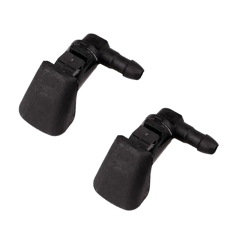

2X Car Windshield Wiper Jet Washer Nozzle Spray Accessories ABS Black For 2008-2012 Ford Fusion Milan Lincoln MKZ