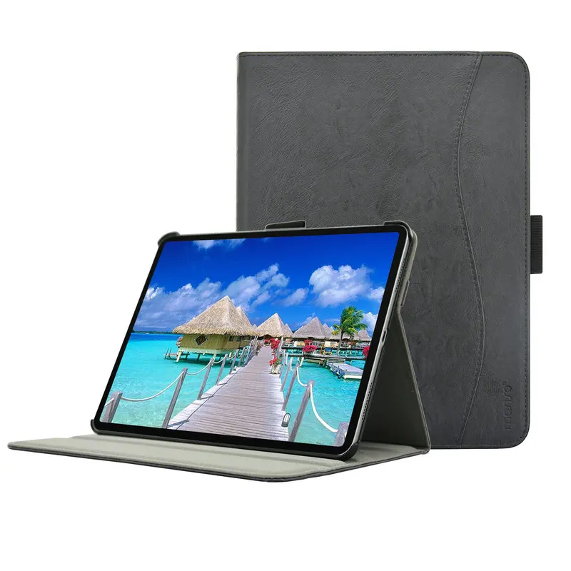 MOSISO для Чехол для iPad Pro с 12,9 принципиально Магнитный Ultra Slim Smart Cover для iPad A1876/A2014/A1895/A1983 автовключение/сна рукавом - Цвет: Black