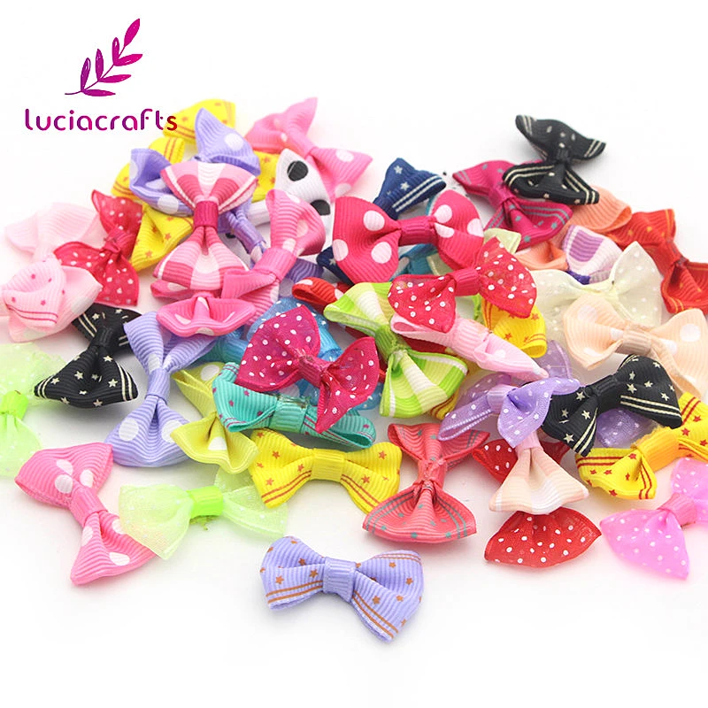 Головные уборы Lucia Crafts 48 шт. для девочек разноцветные с бантом самостоятельного