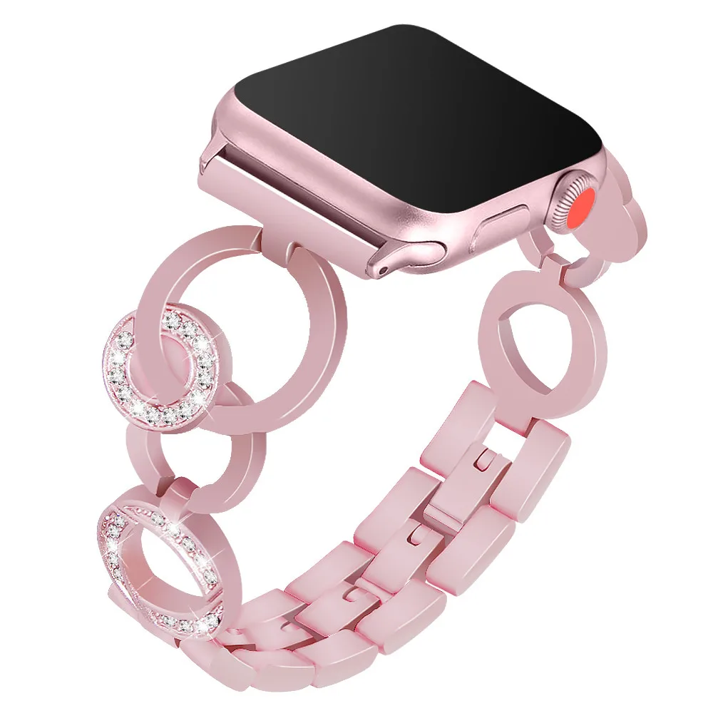 Ремешки для Apple Watch 4 44 мм 40 мм группа 4 3 2 1 полосы для iWatch 38 мм ремешок из нержавеющей стали для Apple Watch браслет 42 мм