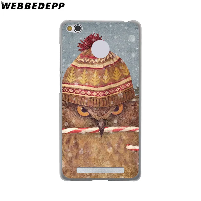 WEBBEDEPP Cartoon Animal Owl Painting Phone Case for Xiaomi Redmi 4X 4A 5A 5 Plus 6 Pro 6A S2 Note 5 6 Pro 4X Cover