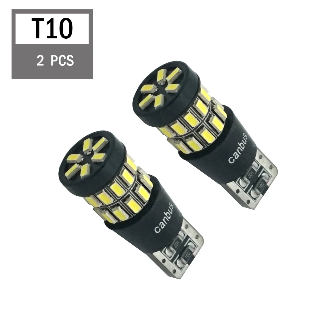 

[lieve] 2pcs Canbus T10 W5W 3014 30SMD Car LED Light Lamp Bulb Interior For VW Scirocco Passat b6 b7 Jetta Golf 5 6 7 MK5 CC