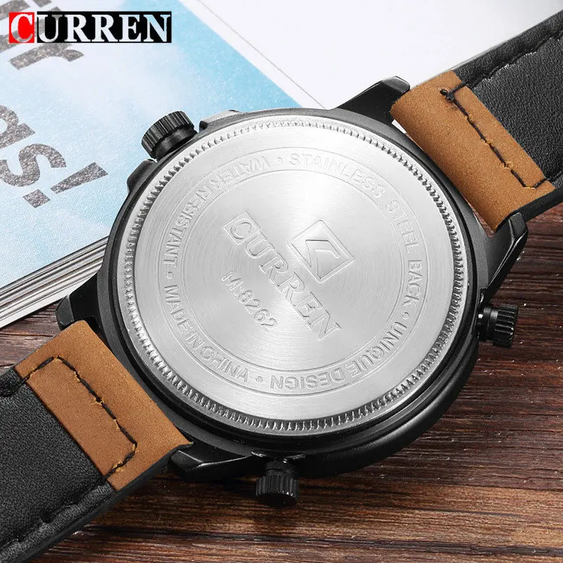 CURREN Plus мужские военные спортивные кварцевые часы с несколькими часовыми поясами