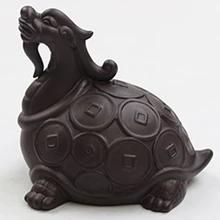 WOY Фиолетовый Глиняный Чай Домашние Животные Дракон Черепаха ручной чайный набор кунг-фу украшения