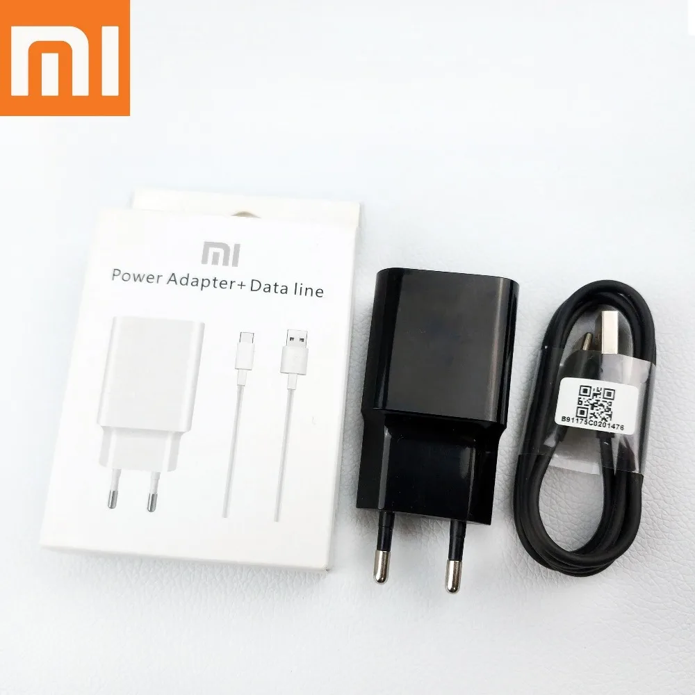 

original xiaomi fast charger mi a2 qc3.0 usb type-c cable eu 9v 2a quick wall charge power adapter for xiaomi mi 8 6 mix 3 2s 2