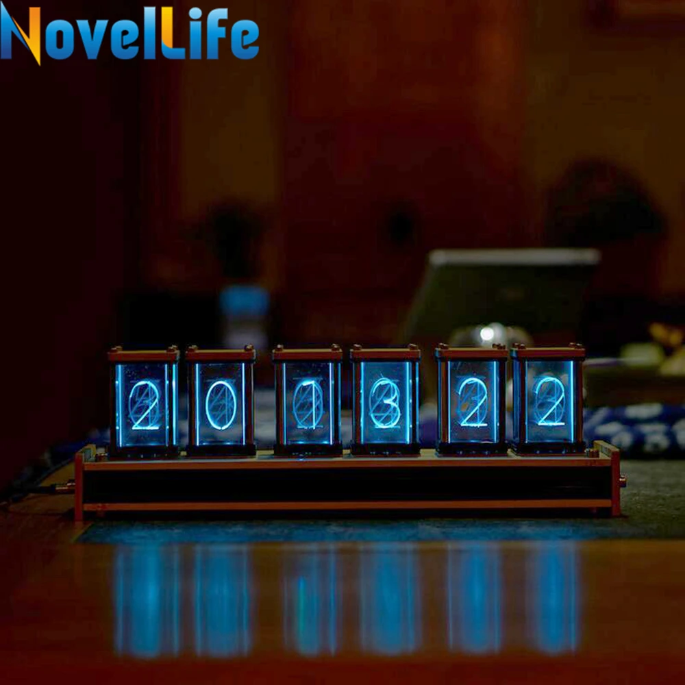 Elekstube 6 Bit RGB LED Glow Digital Clock Nixie Tube Clock Kit DIY