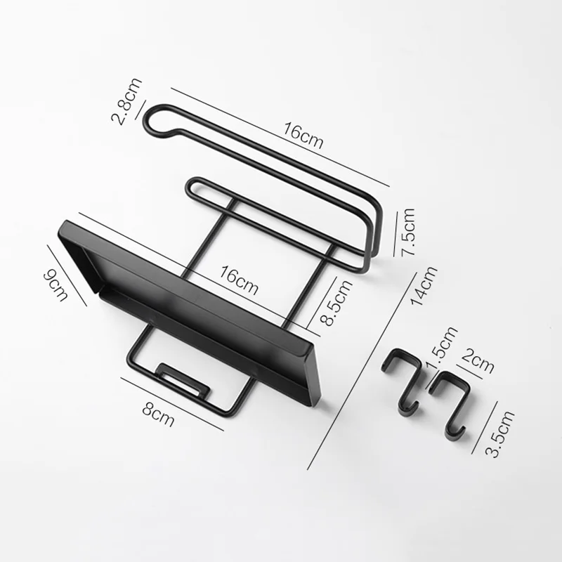 Manzelun 2 Layers Paper Holder Kitchen Storage Organizer (8)