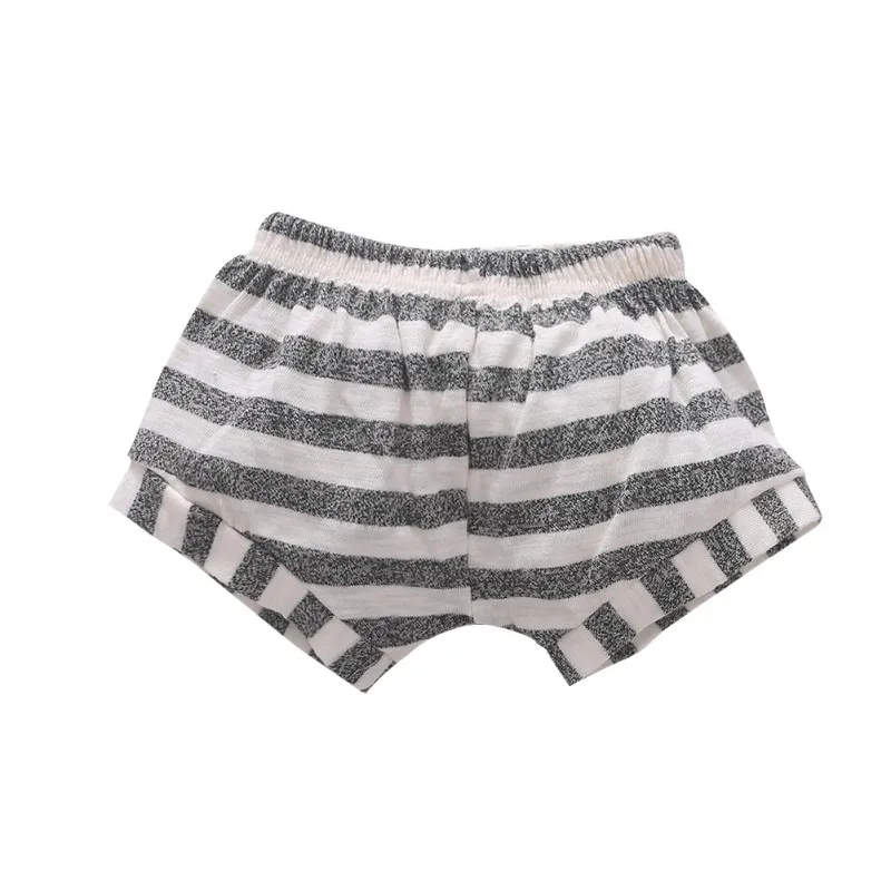 Summer Baby Boys Girls Striped Print Short Pants Trousers Kids Knee Length Casual Shorts
