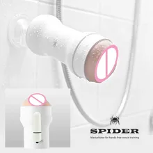 EVO Spider Hands Free Realistic Suction Cup Male Masturbator , bullet vibrating pussy , vagina sex product sex toys for men