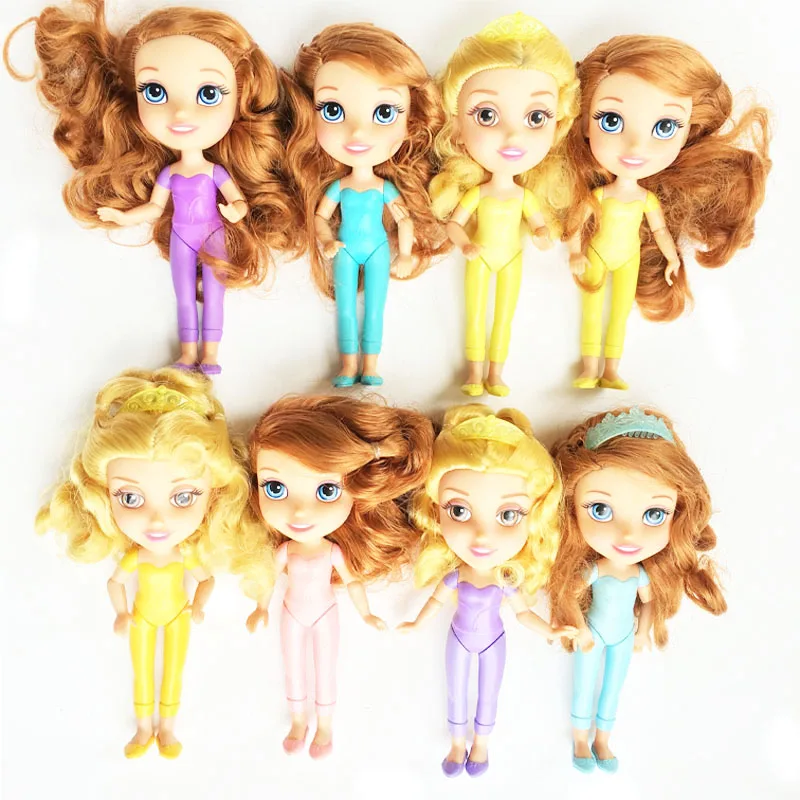 

DISNEY princess doll Original Brand 1 Pcs Moveable Joints doll and full Hair head BJD doll Limited Collection toys for girl