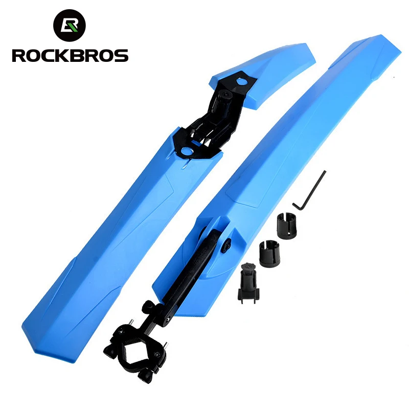 

ROCKBROS 26" Bike Cycling MTB Front Rear Fender Mudguard Mud Guards Bicycle Bicicleta Part Quick Release Set Plastic 6 Colors