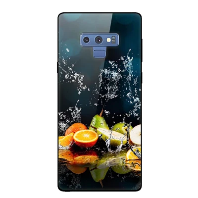 Звездное небо для samsung galaxy Note 9 чехол закаленное стекло жесткий задняя крышка для samsung Note9 корпус животное стекло чехол для телефона оболочка - Цвет: A17