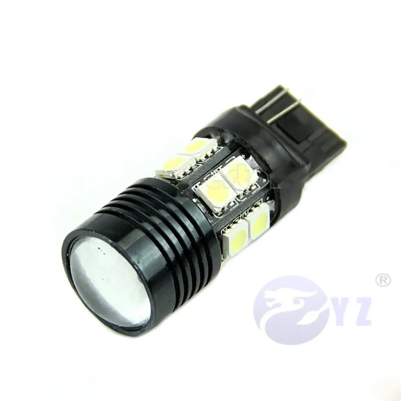 1 пара T20 7440 W21 WY21W 7441 КРИ чипы 12 SMD 5050 светодиодный 10 Вт белый автомобильный светильник, источник тормоза, стоп-сигнал, лампа 12 В постоянного тока