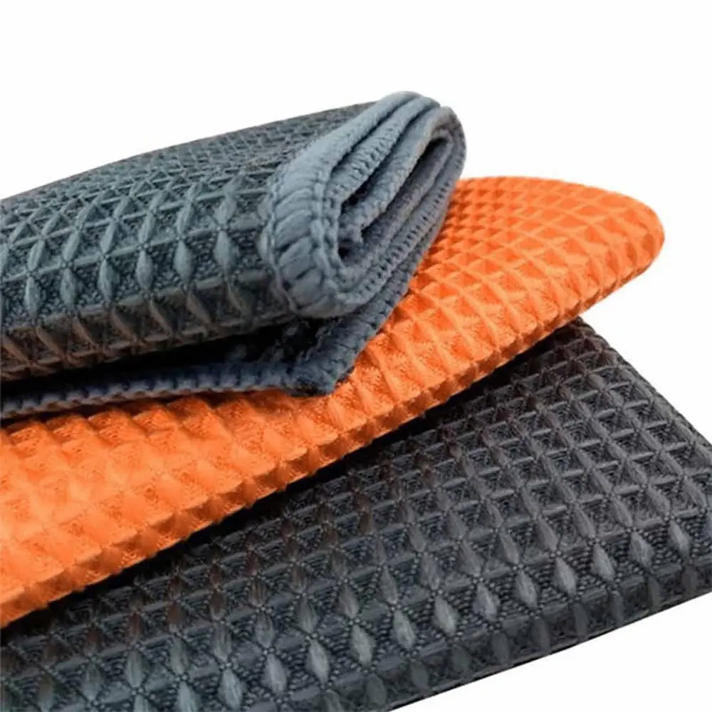 40x40cm Microfiber Waffle Towel Pattern Table Napkins Home Kitchen Car Cleaning Wash Dry Polishing Detail Cloth