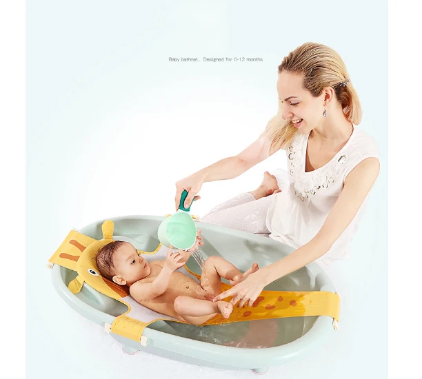  Children's Bath Mesh Bed Bath Pocket Newborn tub Shower rack Baby Shower Bed Bathing Net Pocket
