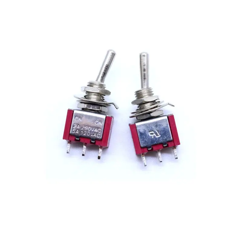 Миниатюрный переключатель питания 2 шт./лот 3 Pin ON 2A 250VAC 5A 120VAC MTS 102|switch 2a|switch 3switch switch