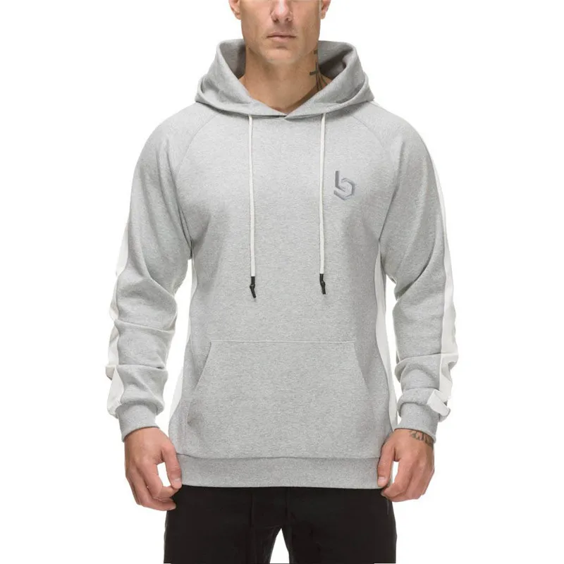 Men Gym Hoodies Fitness Sweatshirt-2