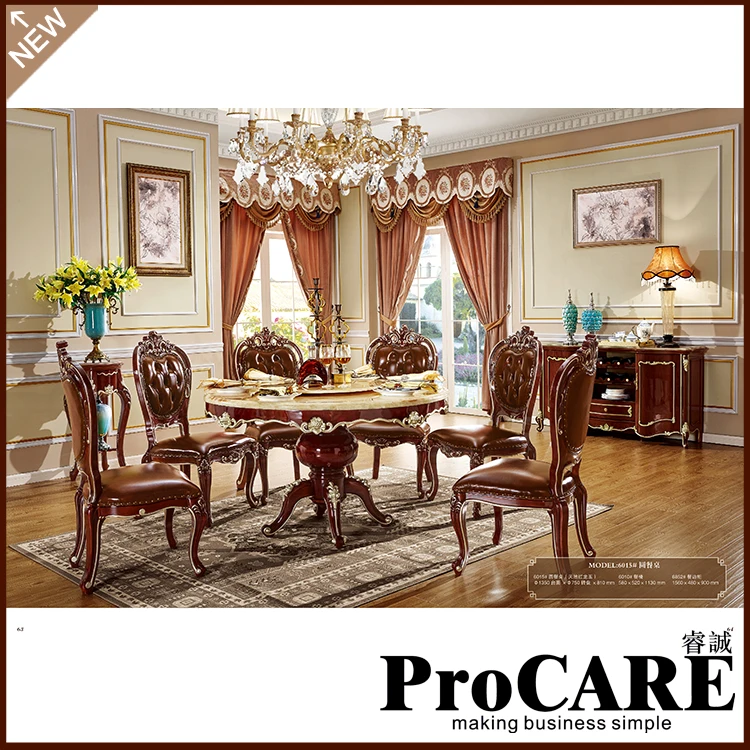 Solid wood Dinning table with dining room set with 6 chairs Solid wood Dinning table with dining room set with 6 chairs