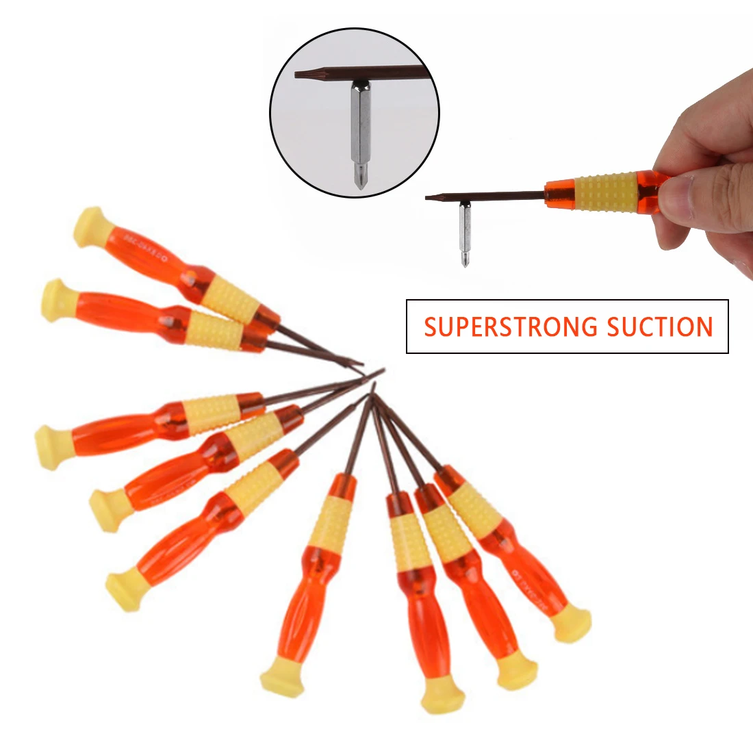 

Precision S2 Steel Magnetic Screwdriver Bits T4 -T6/0.8start/1.5/2.0 Screwdriver Opening Repair Tool Kit for iPhone Camera Watch